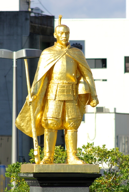 黄金の織田信長像（マーカー画像）